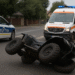Fără permis, dar cu ”mustul în freză”, un bărbat a ajuns la spital după ce s-a răsturnat cu un ATV. Și-a pierdut cunoștința după ce capul său și asfaltul ”au făcut cunoștință”