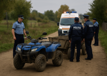 Copil de 5 ani lovit de o căruță trasă de un ATV condus de un bărbat fără permis, în Burla. Șoferul a fugit de la locul accidentului