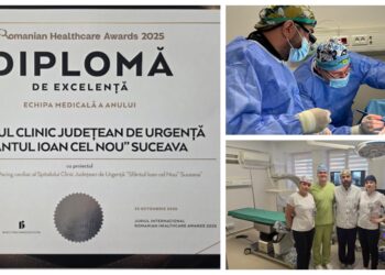 Diplomă de excelență la categoria „Echipa Medicală a Anului” pentru Laboratorul de Pacing Cardiac al Spitalului Clinic Județean de Urgență „Sfântul Ioan cel Nou” Suceava