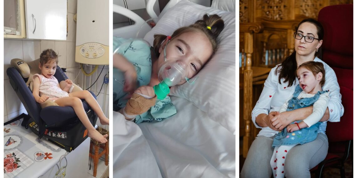 Strigăt de ajutor pentru Lucia, fetița de 5 ani bolnavă de sindrom West. Are nevoie urgent de 25.500 de euro pentru un nou transplant