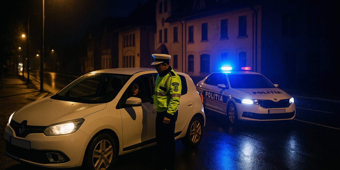 Polițiștii i-au întrerupt plimbarea unei șoferițe băute, în Câmpulung Moldovenesc, la 2 noaptea