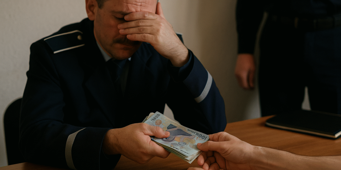 Polițist șpăgar din Horodniceni, condamnat la peste 8 ani de închisoare. A cerut 1.000 de euro mită, apoi a înapoiat banii când a aflat că e cercetat de DGA