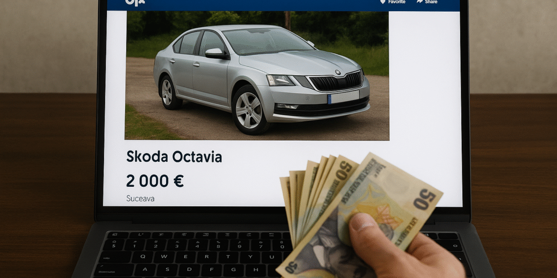 Înșelat pe OLX după ce a trimis un avans pentru un autoturism
