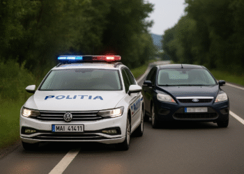 Urmărire în trafic la Gura Humorului. Un șofer de 40 de ani, beat și cu probleme psihice, a fost blocat de polițiști