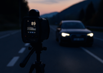 Șofer cu permisul anulat din 2020, prins gonind cu aproape 90 km/h prin Păltinoasa