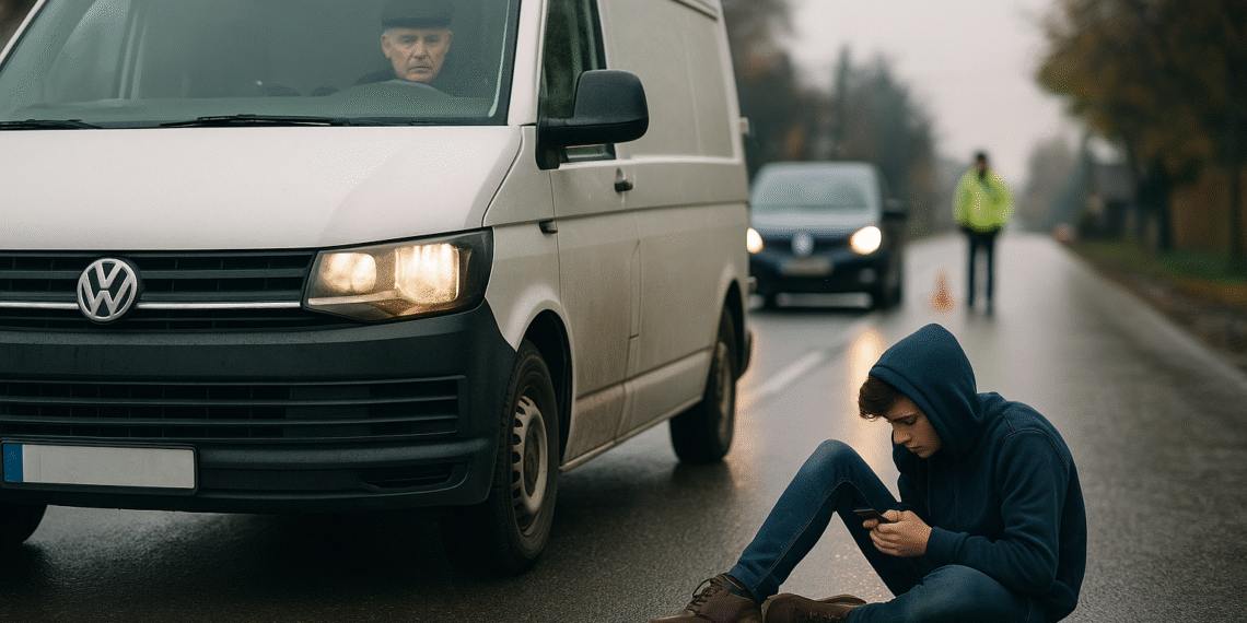 Un bătrân de 83 de ani a lovit cu microbuzul un minor pe o stradă din Rădăuți și a plecat mai departe. Poliția l-a găsit după camerele de supraveghere