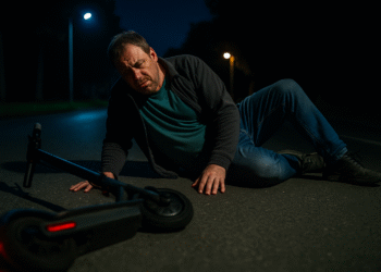 A căzut de pe trotinetă, beat criță, la Vatra Dornei. Bărbatul a ajuns la spital cu răni ușoare