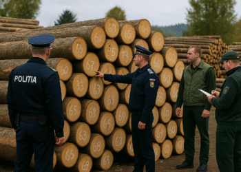 Peste 120 de metri cubi de lemn fără acte, găsiți la un depozit din Fundu Moldovei. Prejudiciu estimat la 30.000 de lei