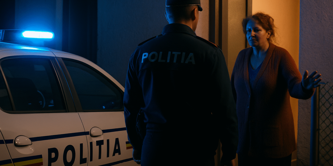 O femeie de 45 de ani a sunat beată la 112 și a mințit că iubitul de 71 de ani o dă afară din casă. Polițiștii au amendat-o cu 1.000 de lei