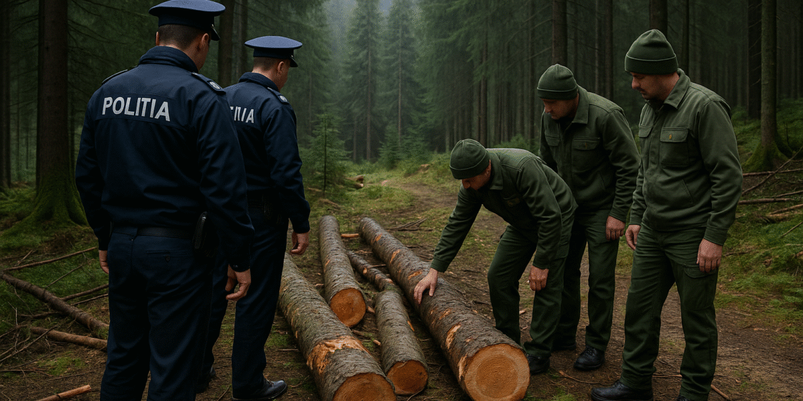 O femeie din Fundu Moldovei și-a reclamant fiul la poliție după ce l-a prins tăind ilegal arbori