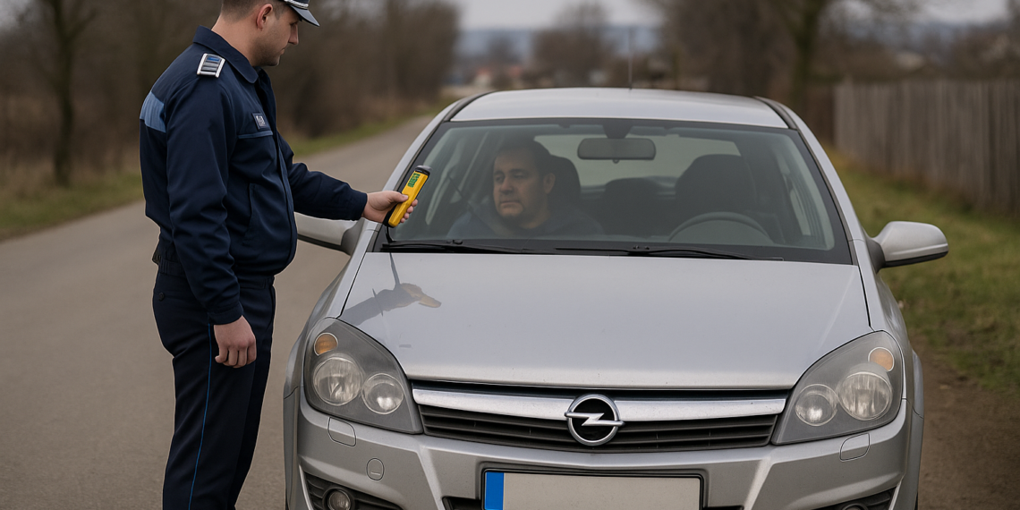 Bărbat fără permis, prins la volanul unui autoturism în Grănicești. Soția i-a încredințat mașina deși știa că nu are drept de a conduce