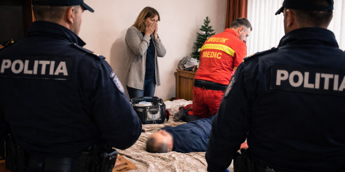 Bărbat găsit decedat în locuința sa din Suceava, după ce concubina l-a auzit tușind