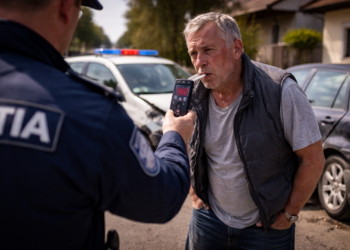 Beat și cu permisul anulat, un bărbat de 67 de ani a provocat un accident rutier la Ipotești. A fost amendat cu 1.215 lei pentru lipsa documentelor la control