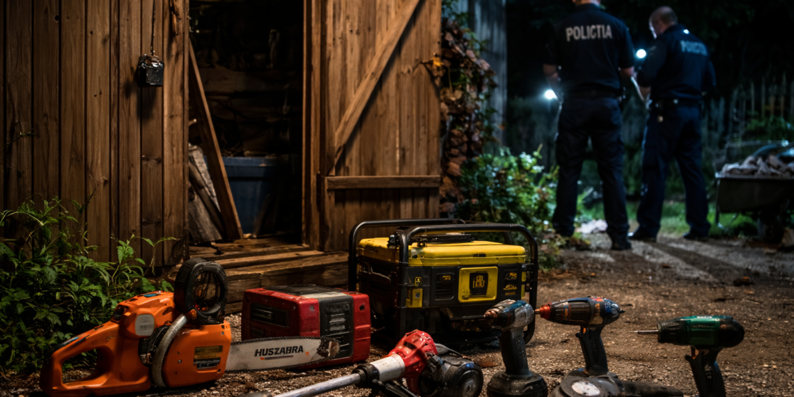 Un bărbat din Frasin a golit magazia unei familii, în timp ce proprietarul era internat în spital. Uneltele și echipamentele furate, ascunse în gospodăria surorii hoțului, au fost recuperate