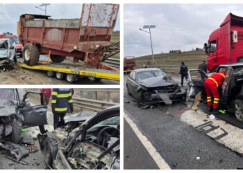 Detalii despre accidentul în lanț de pe șoseaua de centură a Sucevei. Patru răniți după ce un șofer ucrainean a pierdut controlul direcției