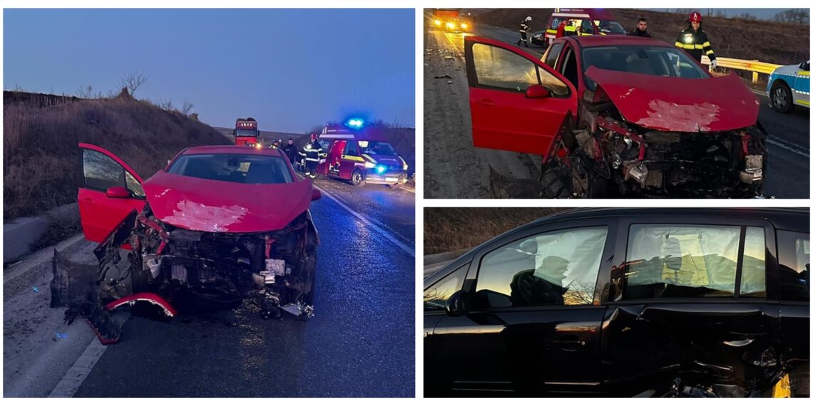 Accident pe șoseaua de centură a Sucevei, înainte de răsăritul soarelui. O șoferiță a încercat să-și întoarcă mașina printr-o manevră interzisă