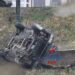 Un individ fără permis s-a răsturnat cu mașina în centrul comunei Marginea, în timp ce își plimba iubita. Bărbatul a fost prins la un kilometru după ce a fugit de la locul evenimentului