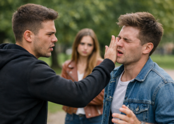 Un tânăr și-a aflat pedeapsa după ce i-a dat o ”lecție” colegului de clasă al iubitei sale, pe motiv că se lua de ea. Inculpatul trebuie să-i plătească 1.000 de euro victimei