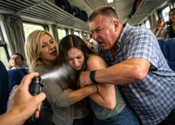Amendă penală de 1.600 de lei pentru un pensionar de 47 de ani care a agresat, într-un tren, o mamă și fiica ei proaspăt operată. Scandalagiul a fost potolit cu spray lacrimogen