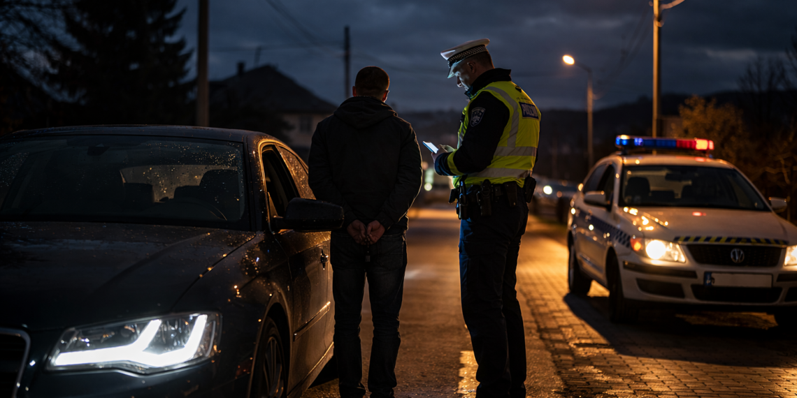 Șofer cu permisul suspendat, prins la volan noaptea pe o stradă din Câmpulung Moldovenesc