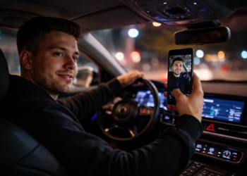 De pe TikTok, în arest. Un rădăuțean a poposit 24 de ore în beciul poliției după ce s-a filmat cum se dă în stambă la volanul unui Audi A8, fără permis