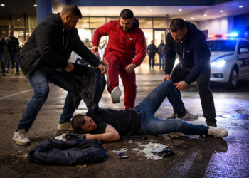 Război în mall, sub ochii tuturor. Bărbat bătut și jefuit de trei handrălăi din Pătrăuți, lăsați liberi după 24 de ore. I-au luat un pantof și vesta cu tot cu telefon, țigări și 6.000 de lei
