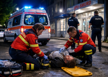 Bărbat de 38 de ani, găsit inconștient pe stradă, în Suceava. Transportat în comă alcoolică la spital