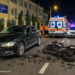 Motociclist acroșat în timpul unei depășiri, în fața Colegiului Național ”Petru Rareș” din Suceava. Șoferul vira spre parcarea unității de învățământ