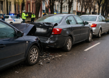 Accident în lanț pe Calea Unirii, provocat de un șofer beat