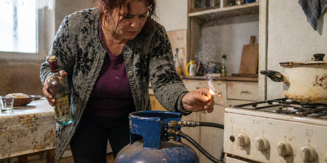 Bărbat din Preutești, la un pas să rămână fără locuință după ce concubina abțiguită a schimbat butelia și a ”testat” montajul cu un chibrit aprins. Pompierii au intervenit la timp