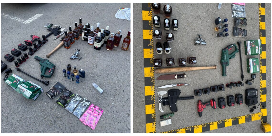 Au venit la ”shopping”, înarmați cu cuțite, un topor și o bâtă. Patru persoane din Prahova, prinse după ce au încercat să fure alcool din magazin