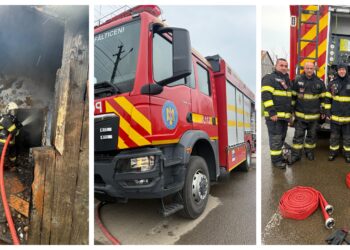 Casă cuprinsă de flăcări în Baia după ce proprietarul a făcut focul în sobă