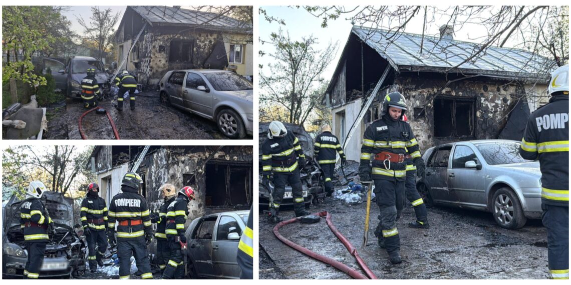 Incendiu la o gospodărie din Moara, după ce panoul electric a luat foc. Două minore s-au autoevacuat la timp