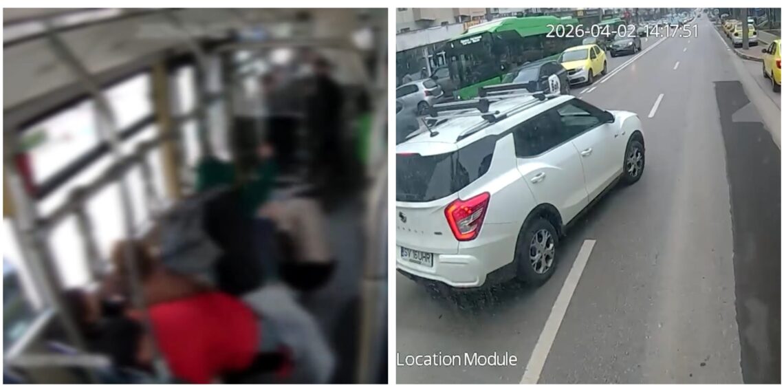 Pasagerii dintr-un autobuz TPL, puși la podea de o frână bruscă. Șoferița mijlocului de transport a evitat coliziunea cu o ”deșteaptă” care i-a tăiat calea