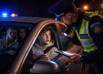 Elev silitor… dar grăbit. Un tânăr de 18 ani a ieșit la condus înainte să ia permisul