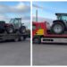 Utilaje furate din Bulgaria, descoperite la Dărmănești. Tractor și încărcător frontal de 190.000 de euro, ridicate de polițiști