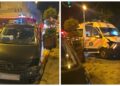 Ambulanță lovită într-o intersecție din Câmpulung Moldovenesc. Șoferul unui autoturism a trecut pe verde, dar nu a acordat prioritate unei ambulanțe aflate în misiune