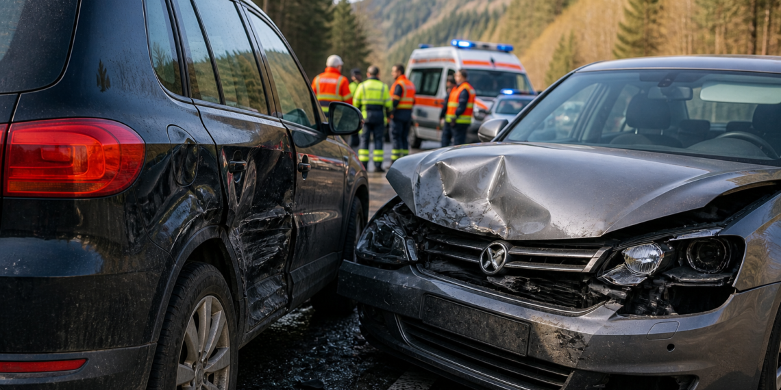 Accident rutier pe raza comunei Pojorâta, provocat de o ucraineancă care folosea telefonul la volan. Două femei aflate într-o mașină oprită au ajuns la spital