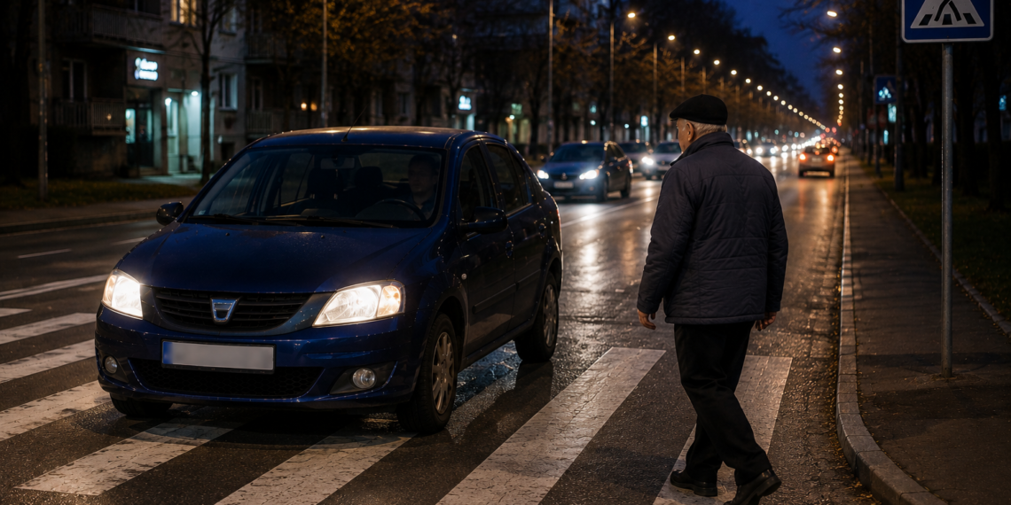 Un șofer de 80 de ani din Rădăuți a lovit pe trecerea de pietoni un bătrân de 84 de ani