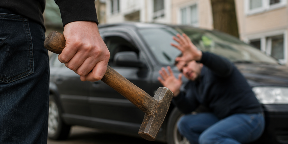 Închisoare cu suspendare pentru un tânăr din Burdujeni care a agresat cu ciocanul un șofer, din cauza unui loc de parcare de pe domeniul public