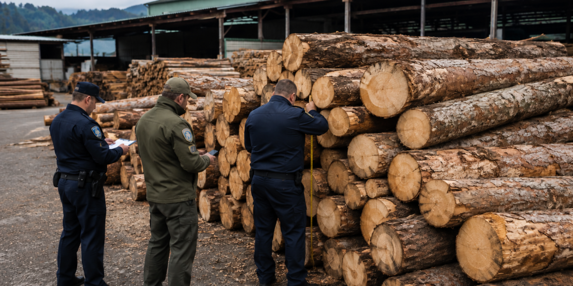 Firmă din Râșca, prinsă cu peste 36 de metri cubi de lemn fără proveniență legală. Materialul lemnos, în valoare de peste 19.000 de lei, a fost confiscat