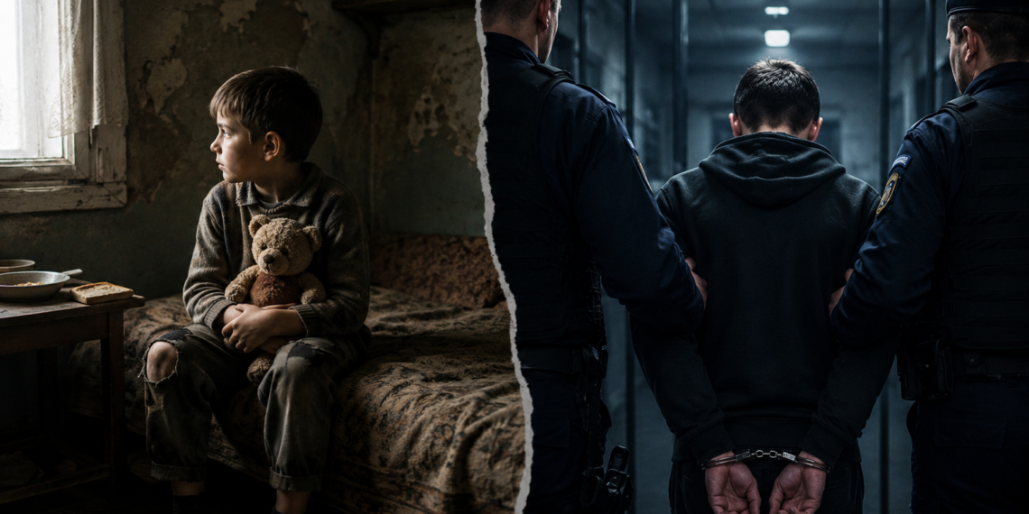 Când societatea abandonează copiii vulnerabili! Drama unui copil crescut în sărăcie extremă și condamnat la peste 4 ani de închisoare pentru act sexual cu un minor, tâlhărie și lipsire de libertate