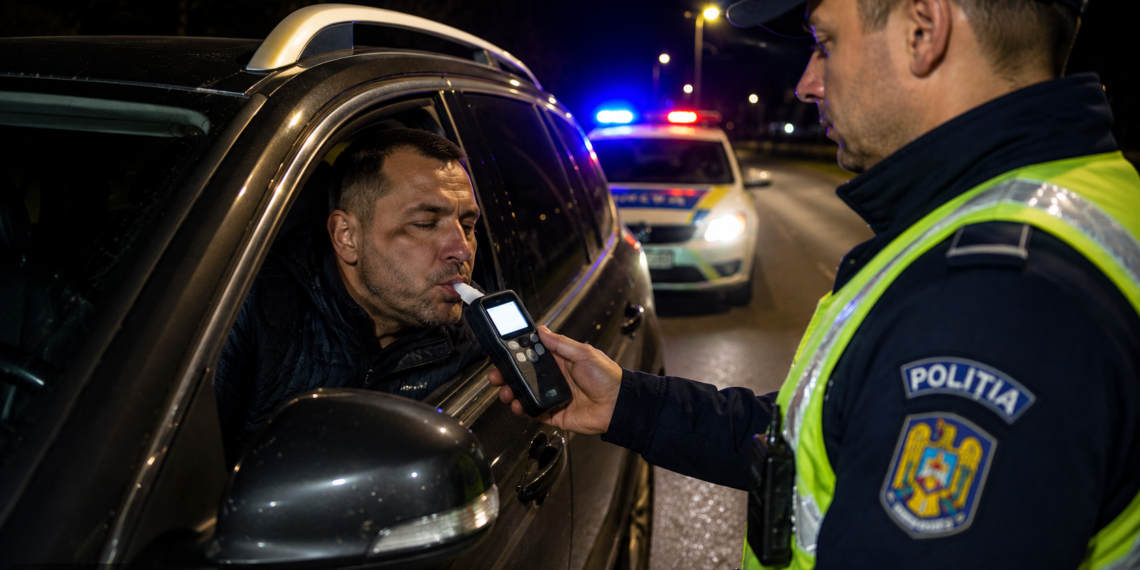 Șofer beat criță, prins la volanul unui Volvo după ce mergea sinuos prin Plopeni. Etilotestul a indicat o alcoolemie uriașă de 1,87 mg/l alcool pur în aerul expirat