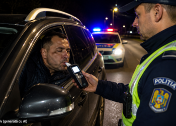 Șofer beat criță, prins la volanul unui Volvo după ce mergea sinuos prin Plopeni. Etilotestul a indicat o alcoolemie uriașă de 1,87 mg/l alcool pur în aerul expirat