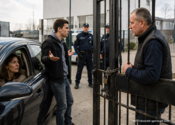 Pedeapsă simbolică pentru un patron care a ținut captivi 45 de minute o femeie și pe fiul ei după ce au intrat în curtea firmei să întoarcă mașina lângă RAR Suceava. Individul a avut o atitudine sfidătoare inclusiv față de polițiști