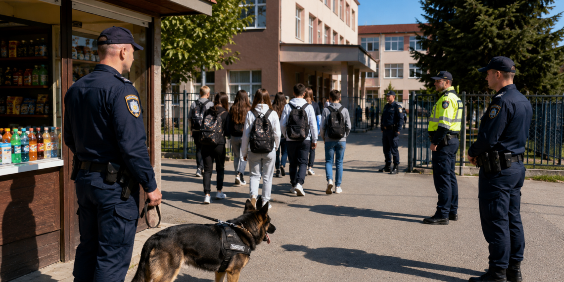 Razie a polițiștilor în Cajvana. 12 elevi, prinși chiulind de la ore. Amenzi de 5.000 de lei și controale la magazinele din zona școlilor