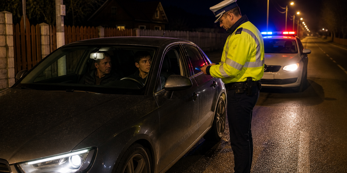 Dosar penal în familie. Minor de 17 ani, prins la volan fără permis, în Grănicești. Tatăl i-a dat mașina ”să învețe”