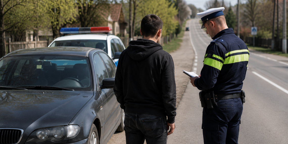 Tânăr din Dărmănești, prins la volan fără permis după ce a mers să își plătească abonamentul la telefon