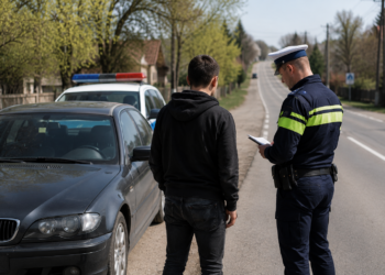 Tânăr din Dărmănești, prins la volan fără permis după ce a mers să își plătească abonamentul la telefon
