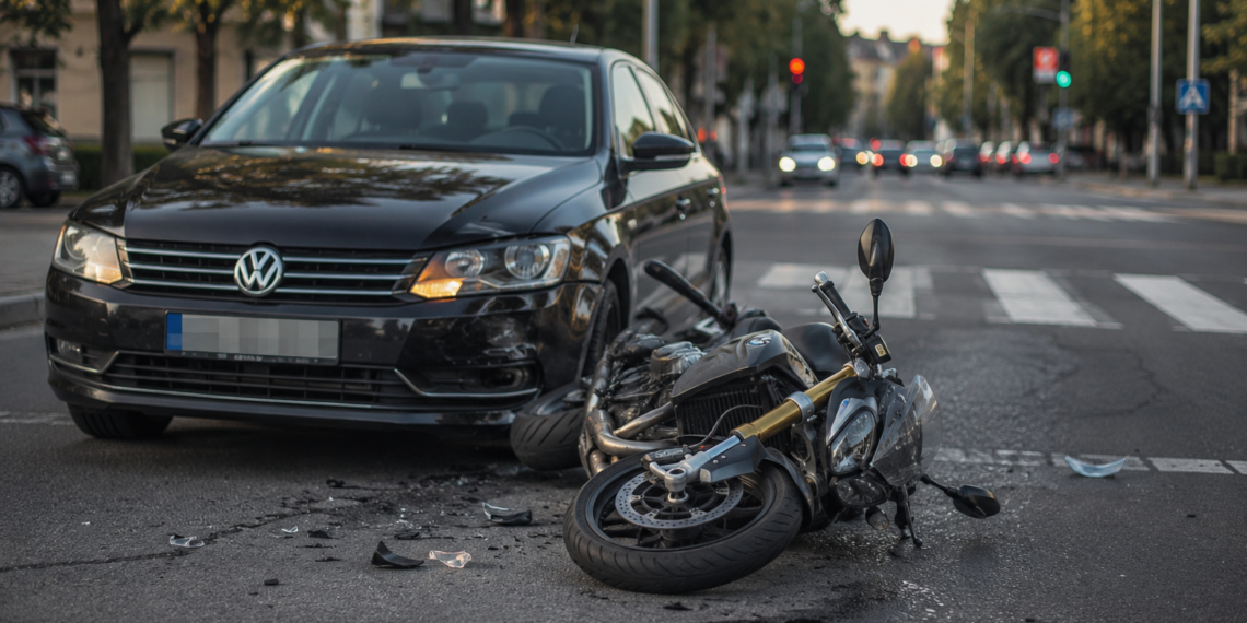 Motociclist rănit după ce a fost izbit din spate de un șofer băut, pe Calea Unirii din Suceava